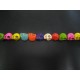 Multi-Coloured Skulls 12mm