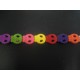 Multi-Coloured Flat Skulls 15mm