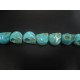 Turquoise Skulls 17mm 
