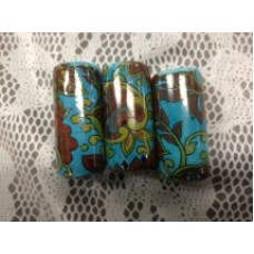 Ceramic Beads Pasley Design - Blue