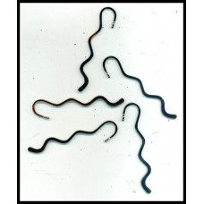 Small Curly Black Nickel Bookmark