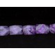 Dyed Purple Lace Agate Facetted Shape