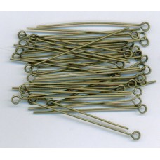 1.5 Inch Eyepins Brass Ox