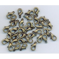 10mm Lobster Catch Brass-Ox