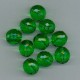 Czech Green 14mm Facetted Rounds