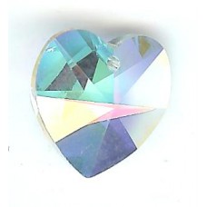 14.4 x 14.0 mm Swarovski heart crystal ab