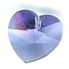 14.4 x 14.0 mm Swarovski heart sapphire
