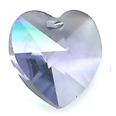 14.4 x 14.0 mm Swarovski heart tanzanite