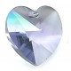 14.4 x 14.0 mm Swarovski heart tanzanite
