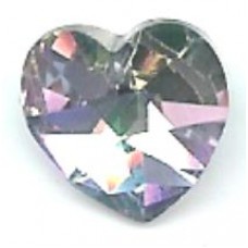 14.4 x 14.0 mm Swarovski heart crystal vitrail light
