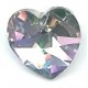 14.4 x 14.0 mm Swarovski heart crystal vitrail light