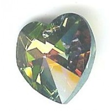 14.4 x 14.0 mm Swarovski heart crystal vitrail medium