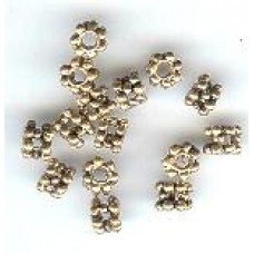 bali bead yj157 double daisy brass