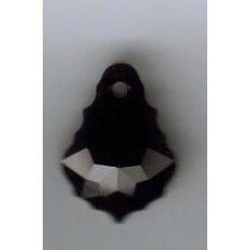 16mm x 11mm Swarovski 'Snowflake' Jet