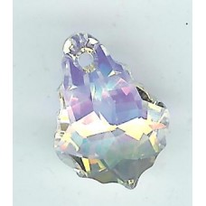 16mm x 12mm Swarovski 'Snowflake' Crystal AB