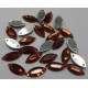 Facetted Flat Back Large Oval Topaz
