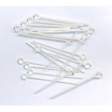 1 Inch Eyepins Silver