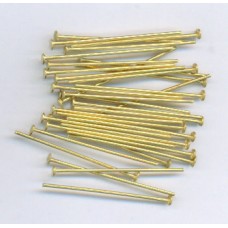 1 Inch Headpins Raw Brass