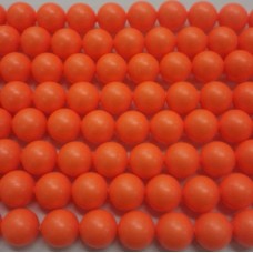 10mm Swarovski Neon Orange Pearl