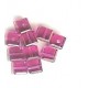 6mm Swarovski cube fuchsia
