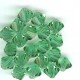 6mm Bicone Light Emerald