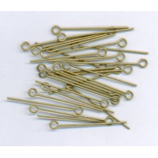 1 Inch Eyepins Brass Ox