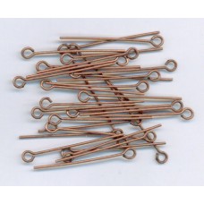 1 Inch Eyepins Copper Ox
