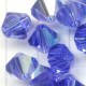 6mm Bicone Sapphire AB