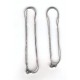 18 inch 1mm rhodium plated snake chain
