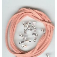 suede strips pink 900mm 75c