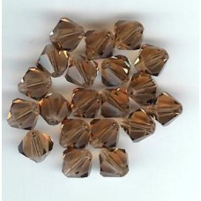 8mm Swarovski Bicone Smoked Topaz