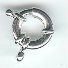 9mm silver plated brass  bolt ring