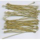 2 Inch Eyepins Raw Brass