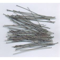 2 Inch Headpins Thin Black Nickle