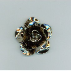 30mm Rose with Pattern in Nickle