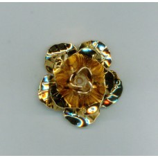 30mm Rose with Pattern Gold