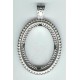 30mm x40mm  silver plated setting