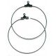 40mm black hoop that opens