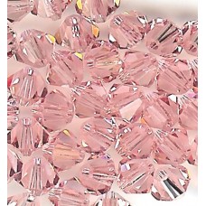 4mm Bicone Light Rose