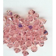 4mm Bicone Light Rose AB