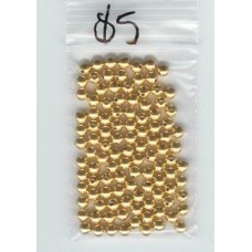 5mm gold filler beads