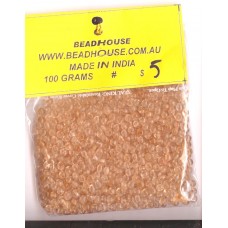 4mm plain pink glass beads