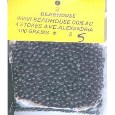 4mm smoke plain glass beads