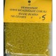 4mm plain yellow glass beads