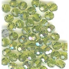 4mm round olivine ab