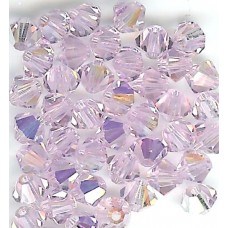 4mm Bicone Violet AB