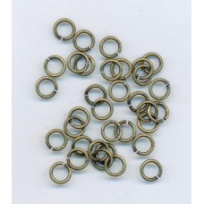 5mm Jumprings Brass Ox