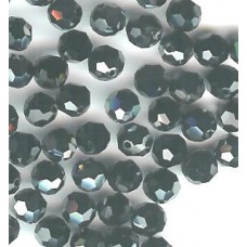 6mm Swarovski round jet hematite