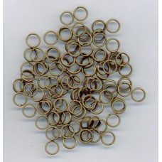 6mm Split Rings Brass Ox