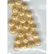6mm Gold Filigree Balls 